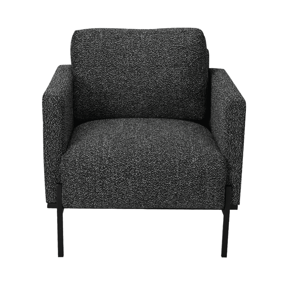 Grå lounge stol med armlener