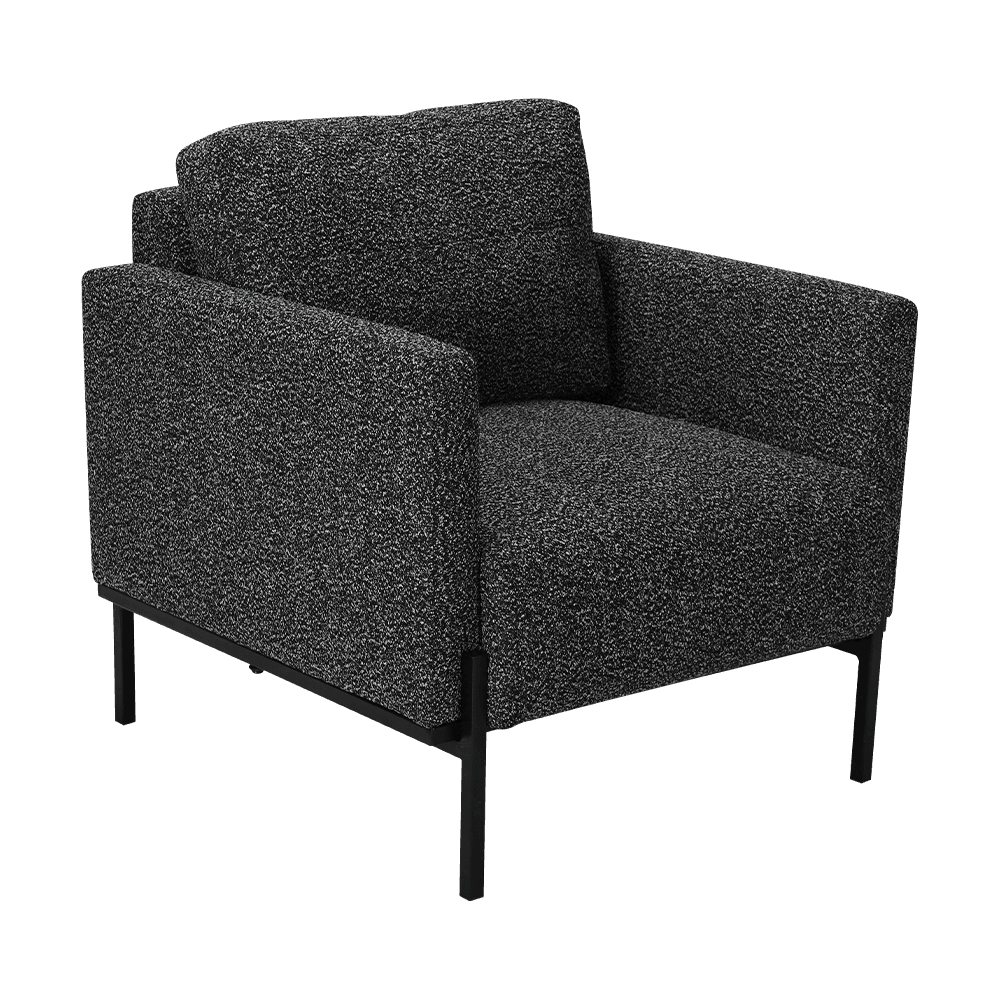 Grå lounge stol med armlener
