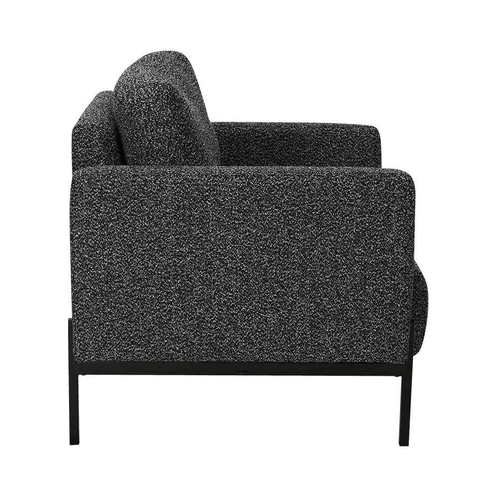 Grå lounge stol med armlener