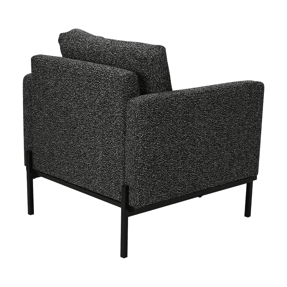 Grå lounge stol med armlener