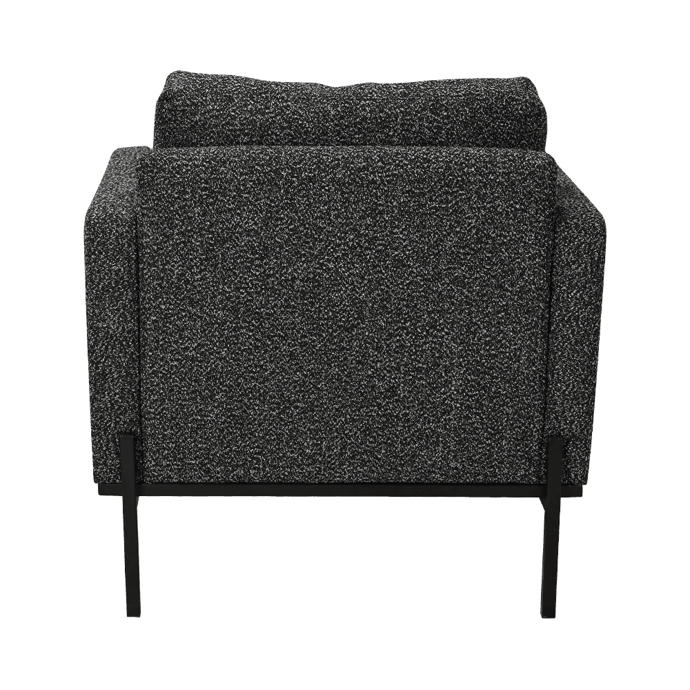 Grå lounge stol med armlener