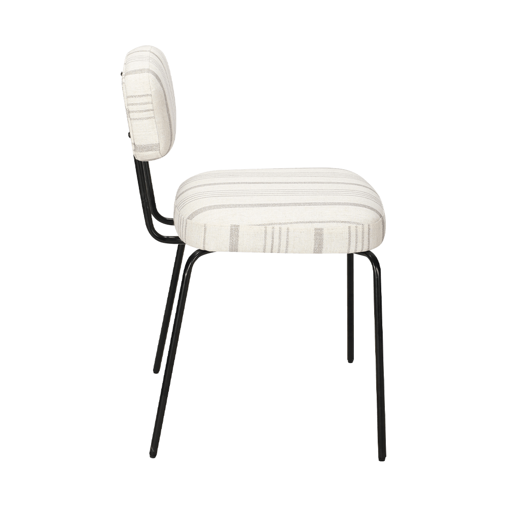 Hvit moderne metall spisestol