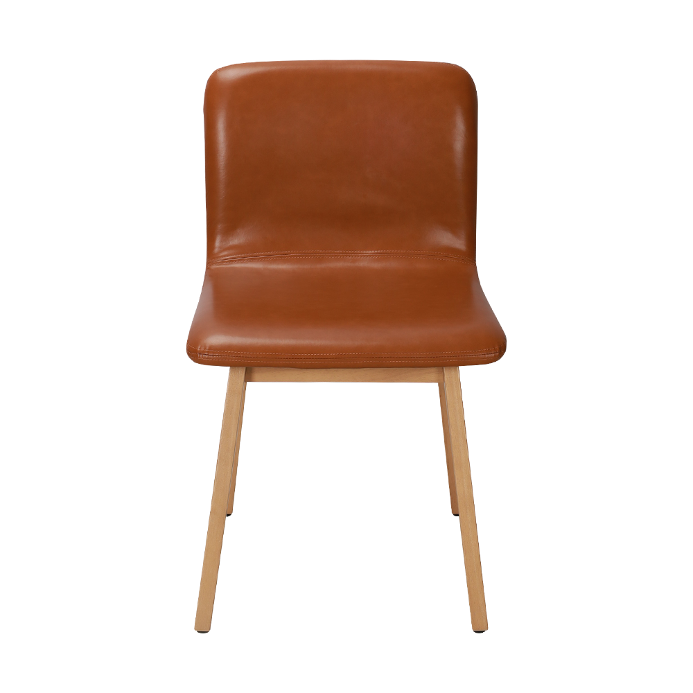 Brun bentwood massivtre spisestol