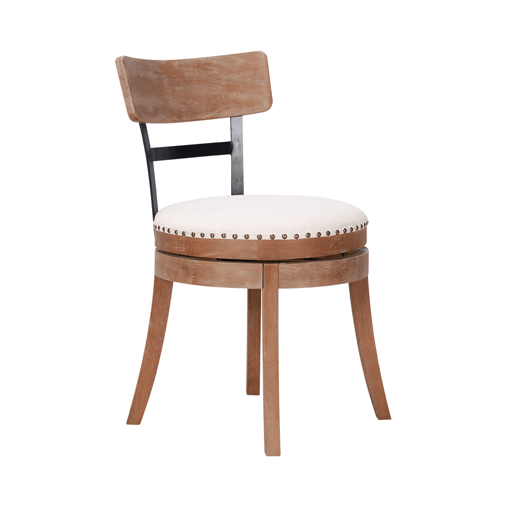 Rund pute massivtre spisesteder