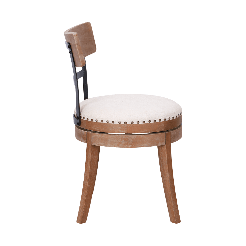 Rund pute massivtre spisesteder