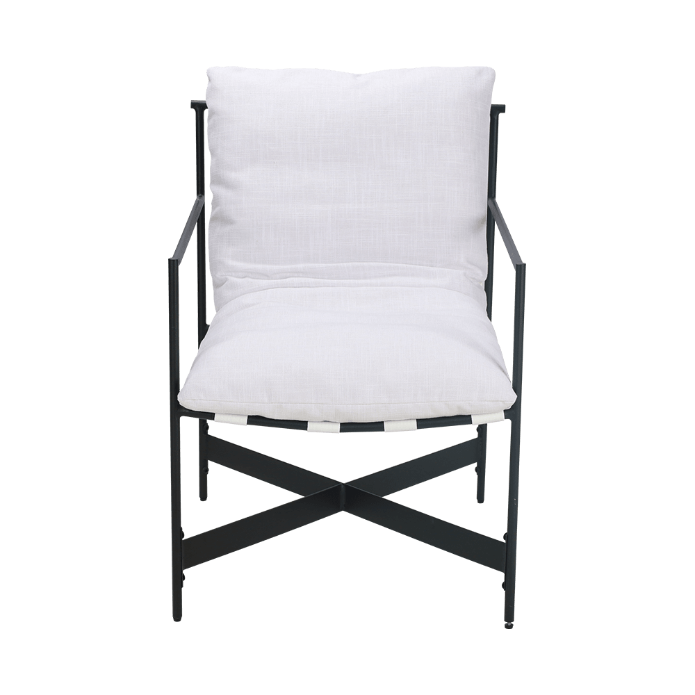 Hvitt stoff gummi tre spisestol