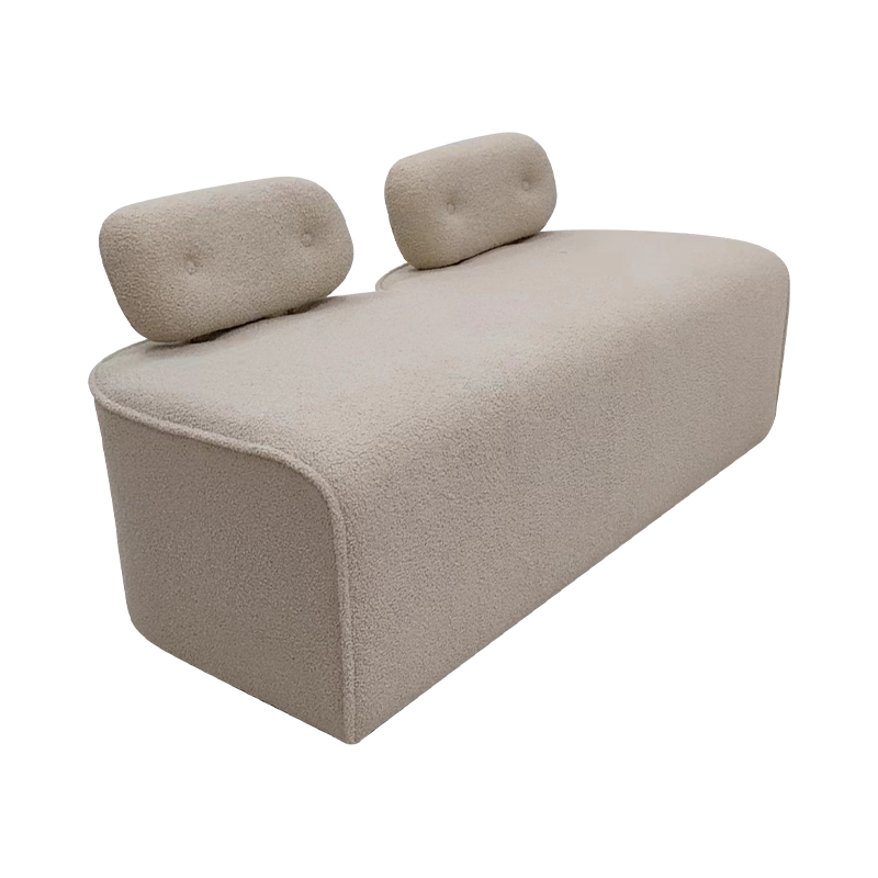 Dobbel sofa svamp sofa kjærlighetsete med ryggstøtte
